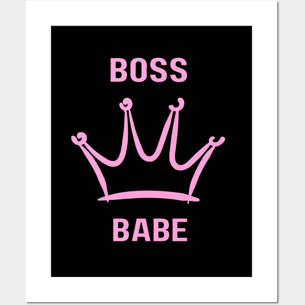 "Pink Power: Boss Babe Edition" Wall Art by Girljunk